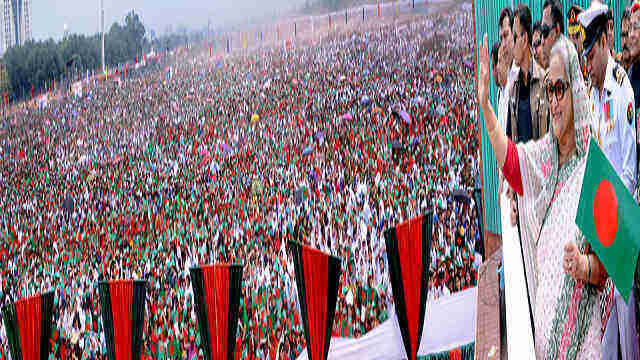 মাননীয় প্রধানমন্ত্রী শেখ হাসিনার জনসভা