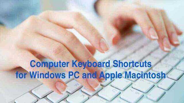 কম্পিউটার এর গুরুত্বপূর্ণ শর্টকাট