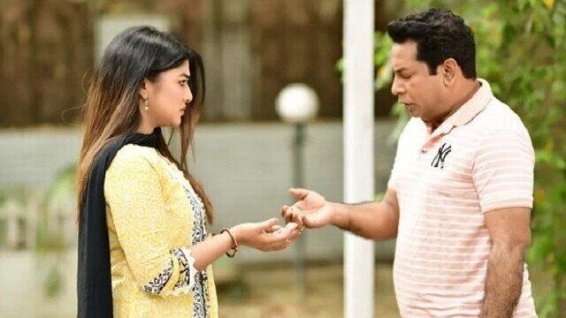 দুই সভাপতির নাটকে ভাই–বোন চরিত্রে মোশাররফ–জুঁই