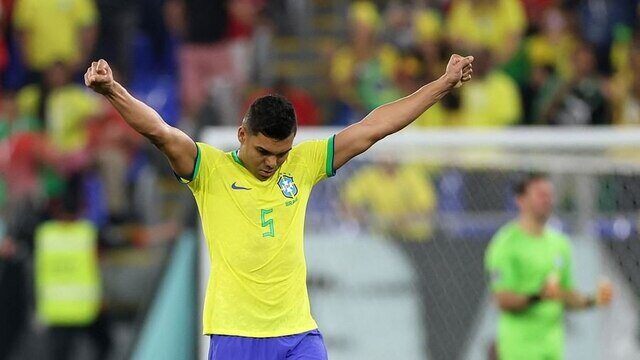 কাসেমিরোর গোলে শেষ ষোলোয় নেইমারবিহীন ব্রাজিল